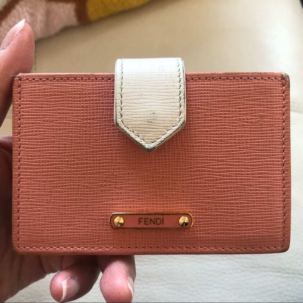 Fendi multiple layer leathers cardholder